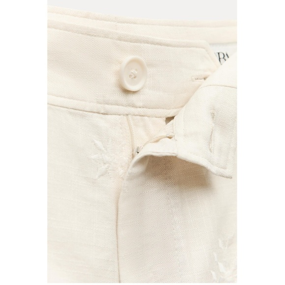 ZARA EMBROIDERED PANTS ZW COLLECTION - Picture 10 of 14